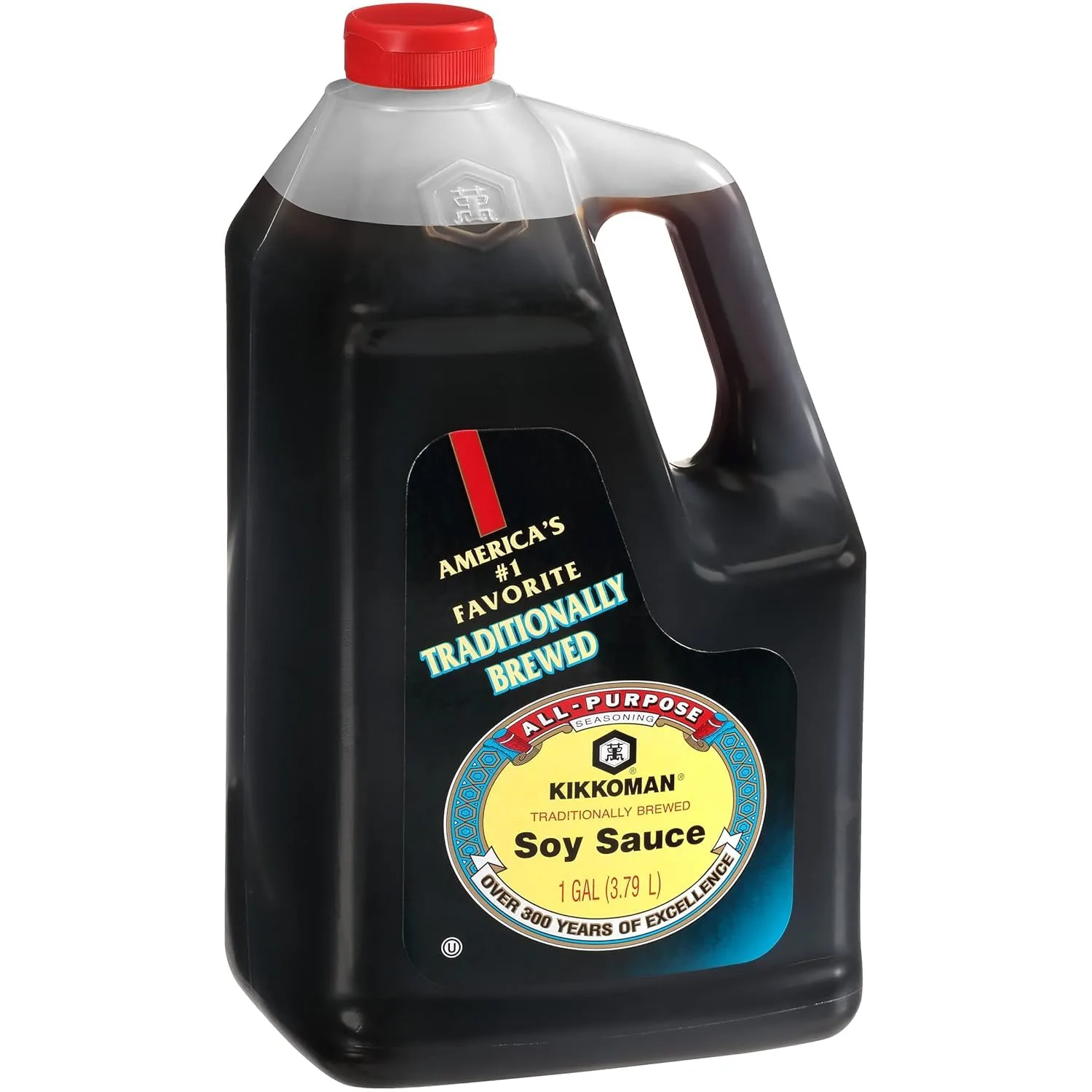 Kikkoman Soy Sauce, Naturally brewed, 128 Fl Oz