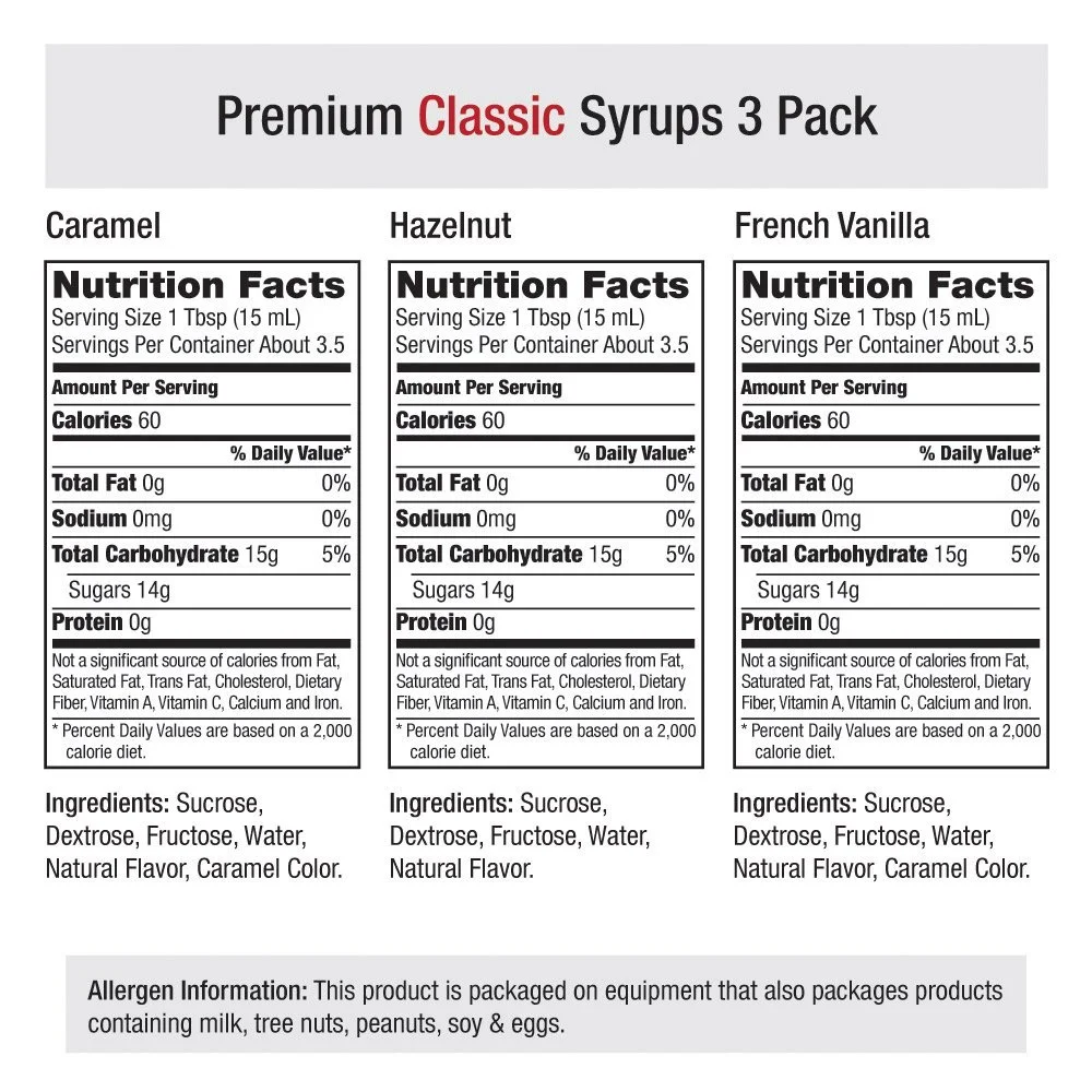 Amoretti - Classic Syrups 3 Pack - 1.69 Fl oz (Pack of 3)
