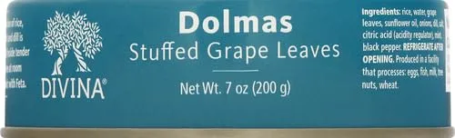 Divina Stuffed Grape Leaves (Dolmas) in Can, 7 oz