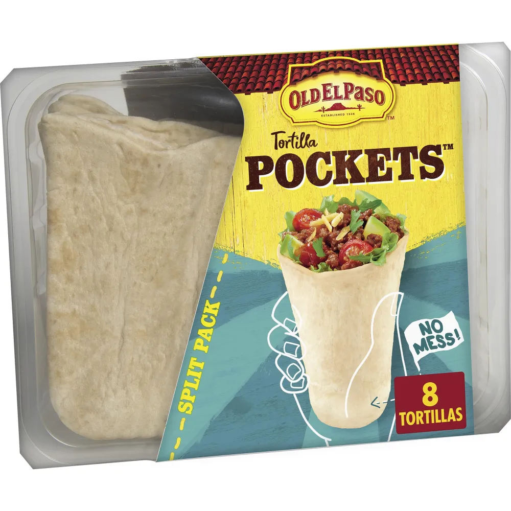 Old El Paso Tortilla Pockets, 8 Pockets, 8.4 oz.