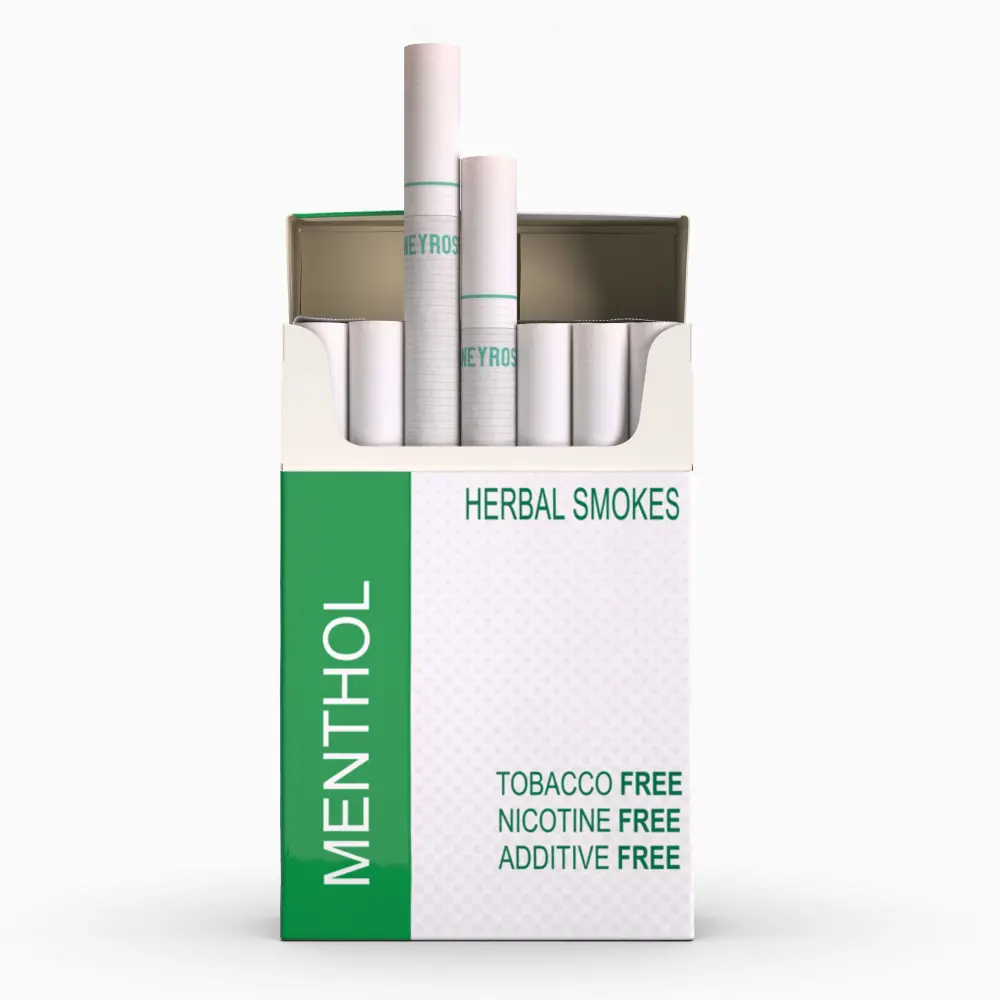 Menthol - Tobacco & Nicotine Free Herbal Cigarettes, 100% Natural, Made in England