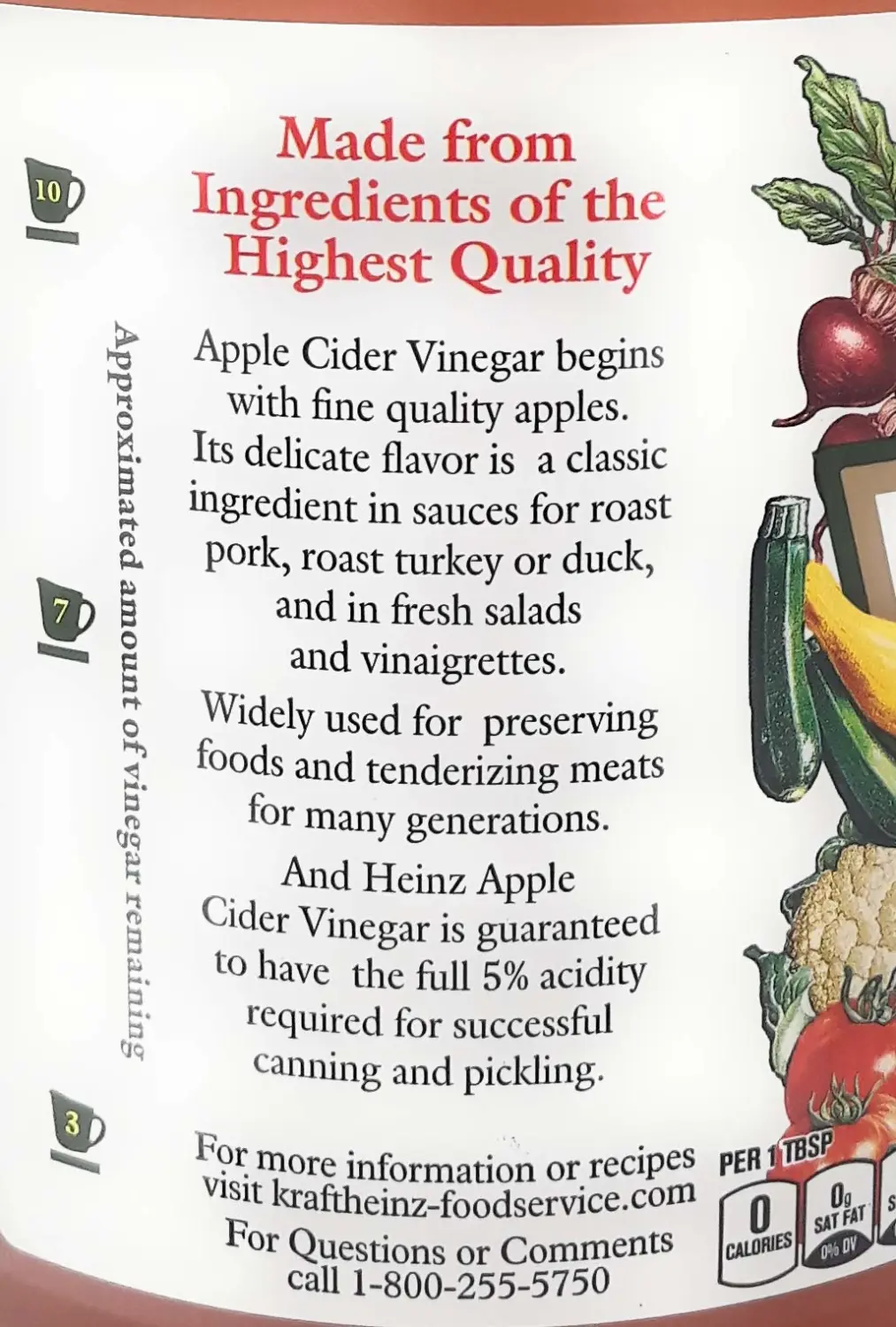 Heinz Apple Cider Vinegar (1 Gallon)
