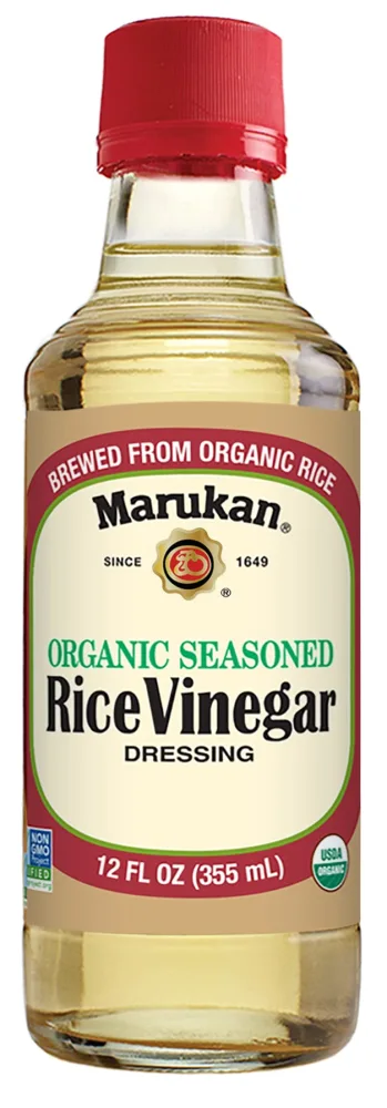 Marukan Organic Seasoned Rice Vinegar, 12 Ounce Glass Bottle (Pack of 1)