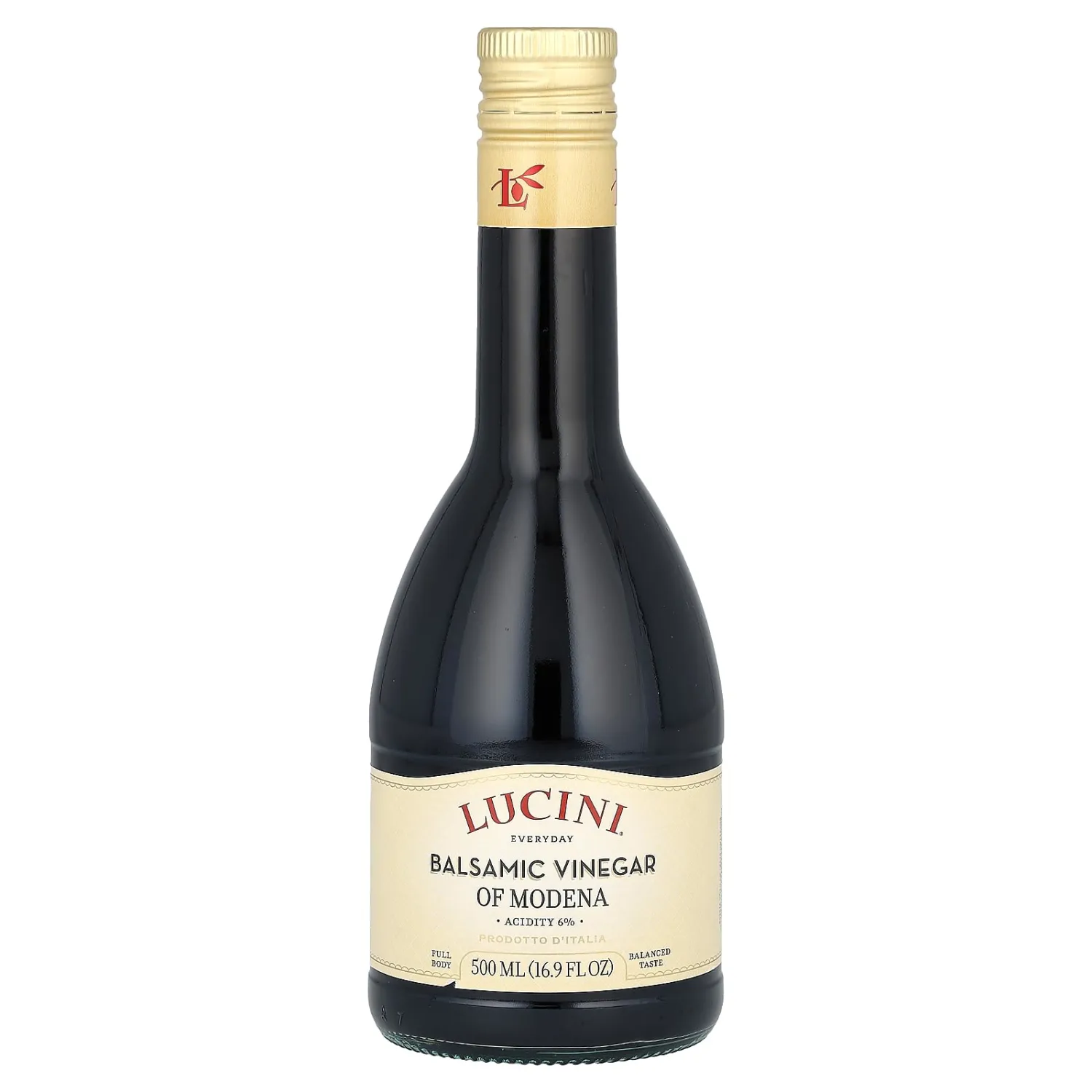 Lucini Everyday Balsamic Vinegar of Modena - Italian Balsamic Vinegar â€“ Balsamic Vinegar from Modena Italy - Non-GMO Verified, Whole30 Approved, 500mL