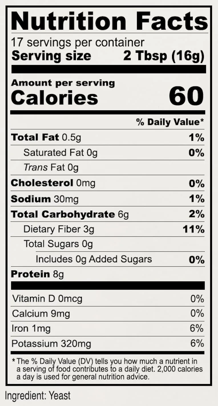 Anthony's Premium Nutritional Yeast Flakes, 10 oz, Non Fortified, Batch Tested Gluten Free, Non GMO