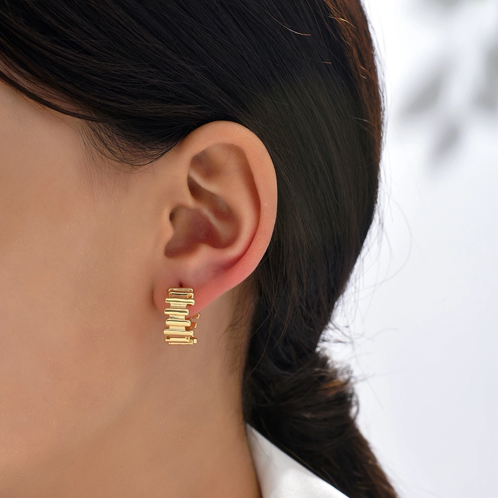 Niche C-shaped Earrings For Women