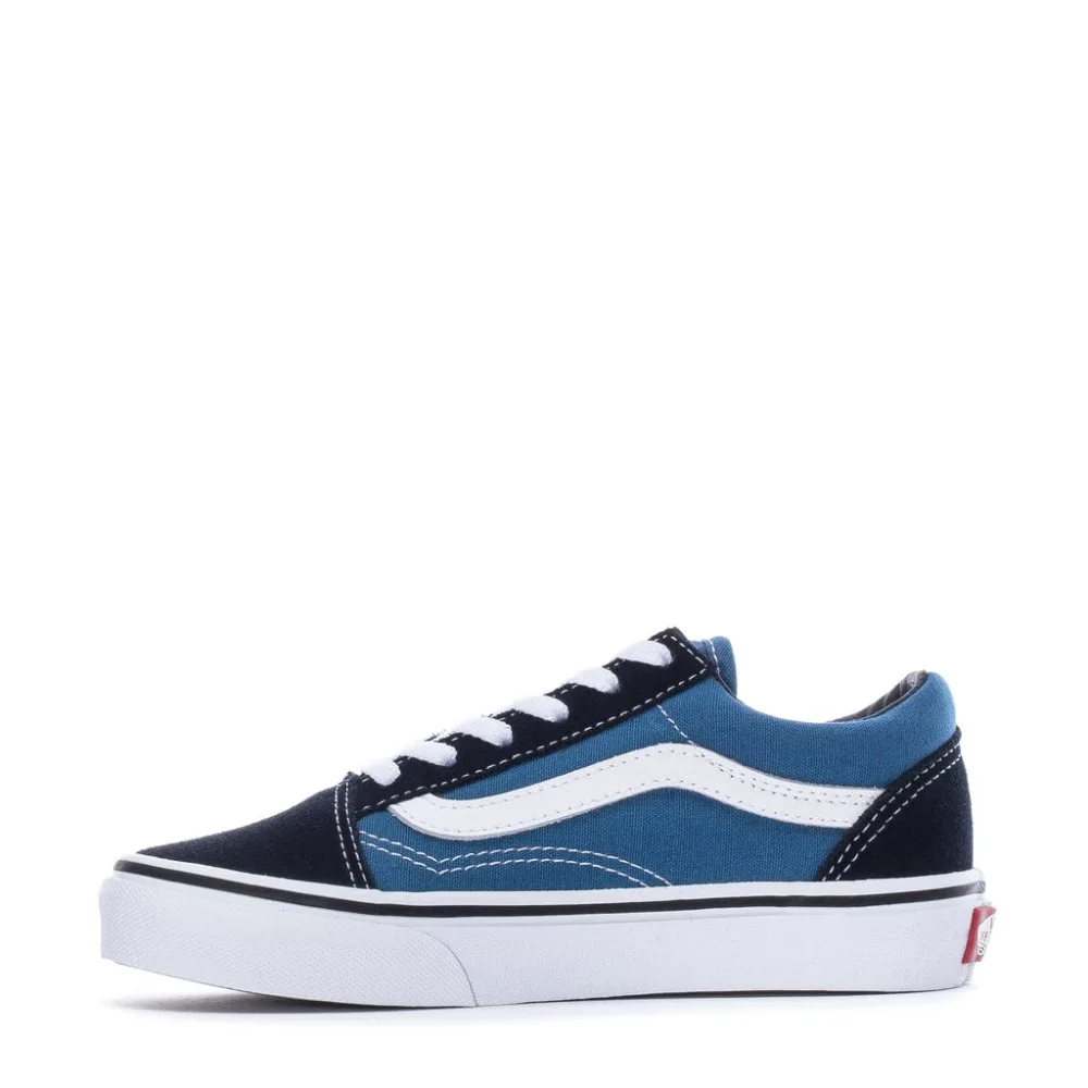 Vans Kids Old Skool Navy/True White Skate Shoe 11 Kids US…