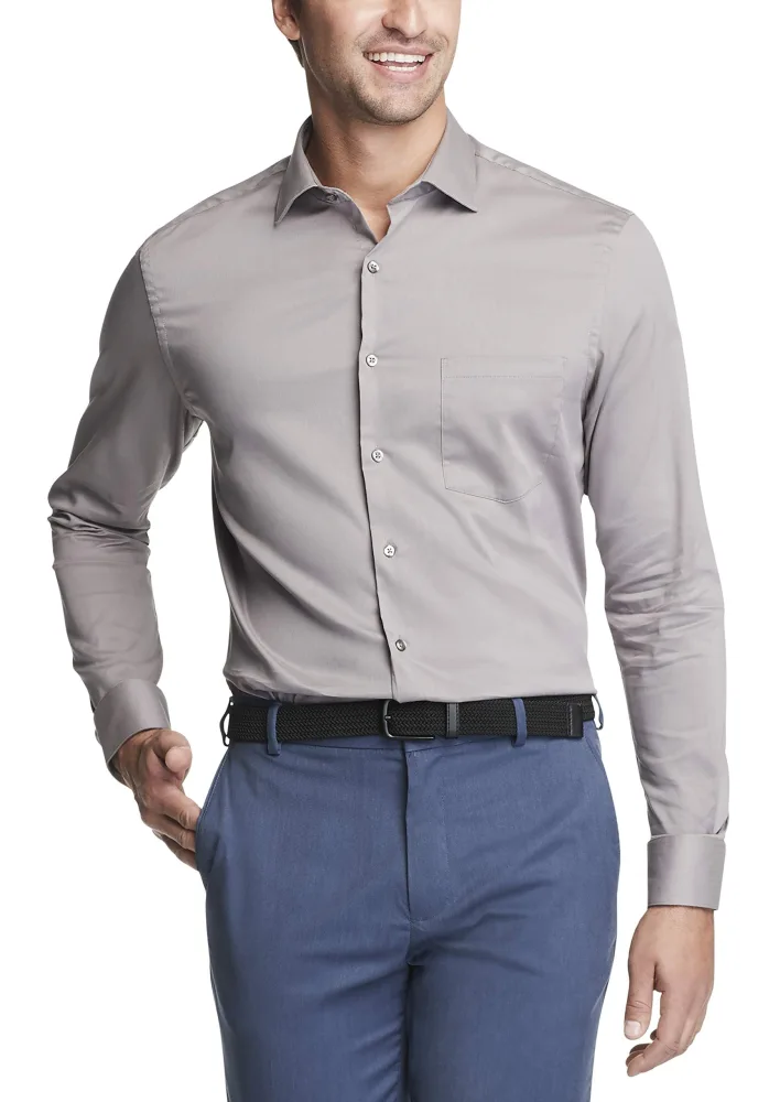 Van Heusen Men's Dress Shirt Regular Fit Stain Shield Stretch