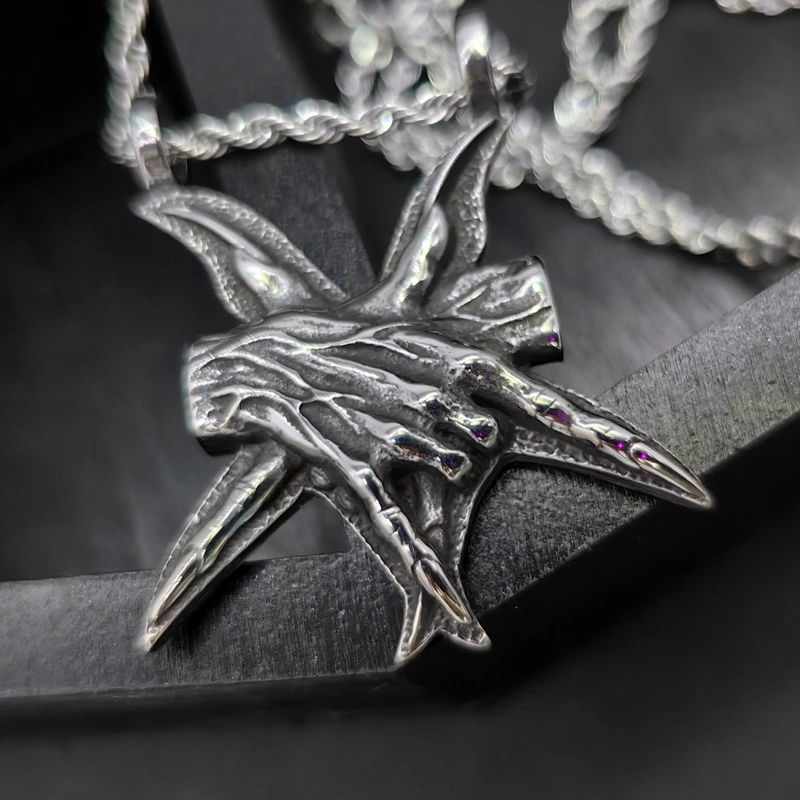 Men's And Women's Fashion Three-dimensional Pendant Titanium Steel Necklace