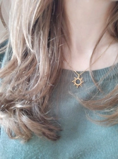Sun Totem Pendant Clavicle Necklace