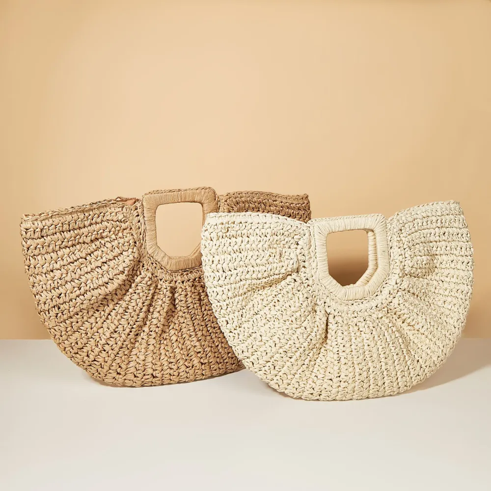 Women's Fashion Casual Vintage Hand-carried Straw Bag