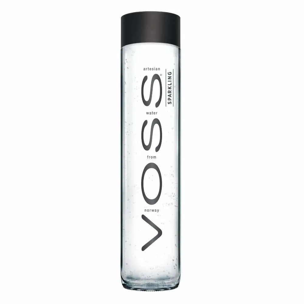 Voss Artesian Sparkling Water, Glass, 2 -27 Fl Oz Bottles