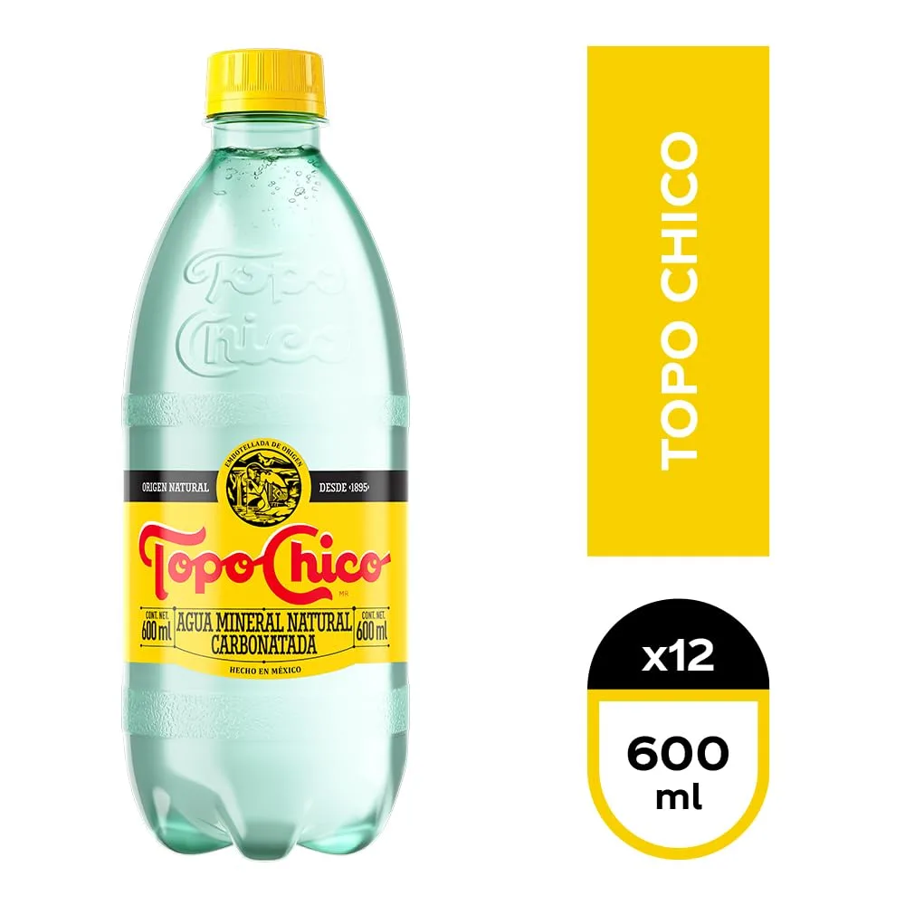 Topo Chico Mineral Water, 20-Ounce Plastic Bottless (Pack of 24)