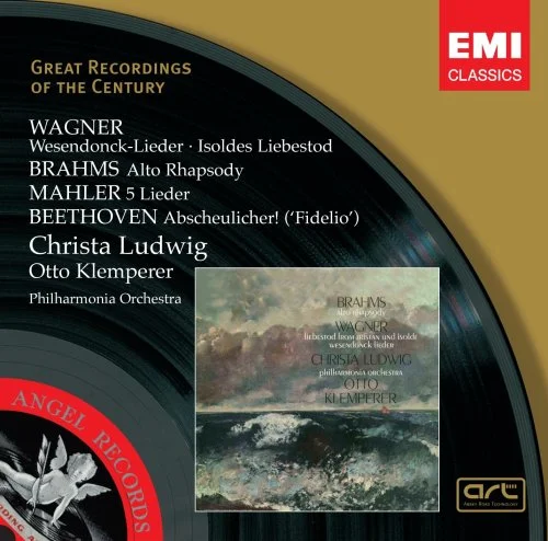 Wagner: Wesendonck Lieder; Isoldes Liebestod / Brahms: Alto Rhapsody / Mahler: (5) Ruckert Lieder / Beethoven: Fidelio excerpt (Great Recordings of the Century)