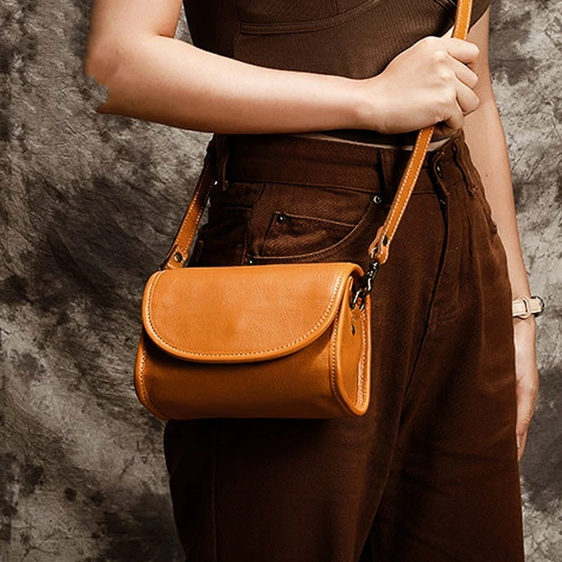 Women's Simple Leather Shoulder Bag