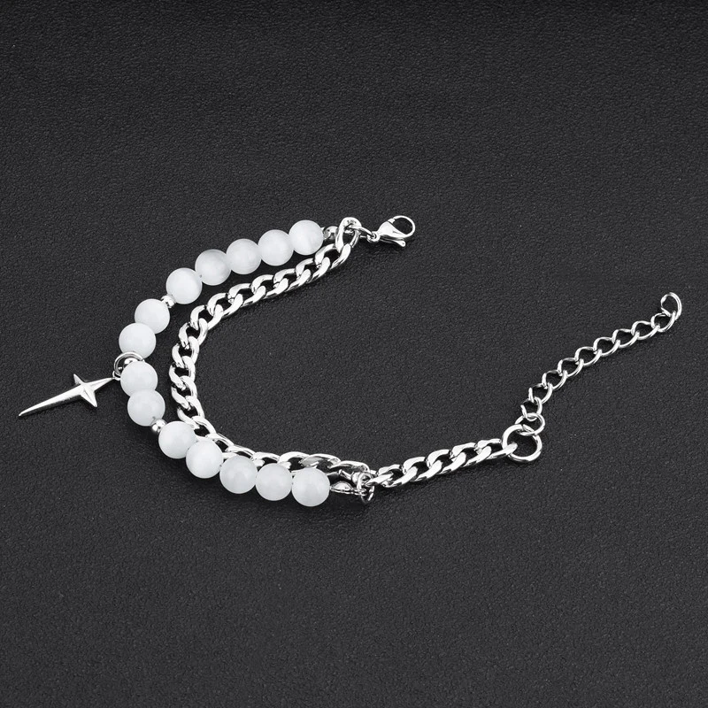 Titanium Steel Bracelet Cross Star Ball Neutral Hand Accessories For Men And Women