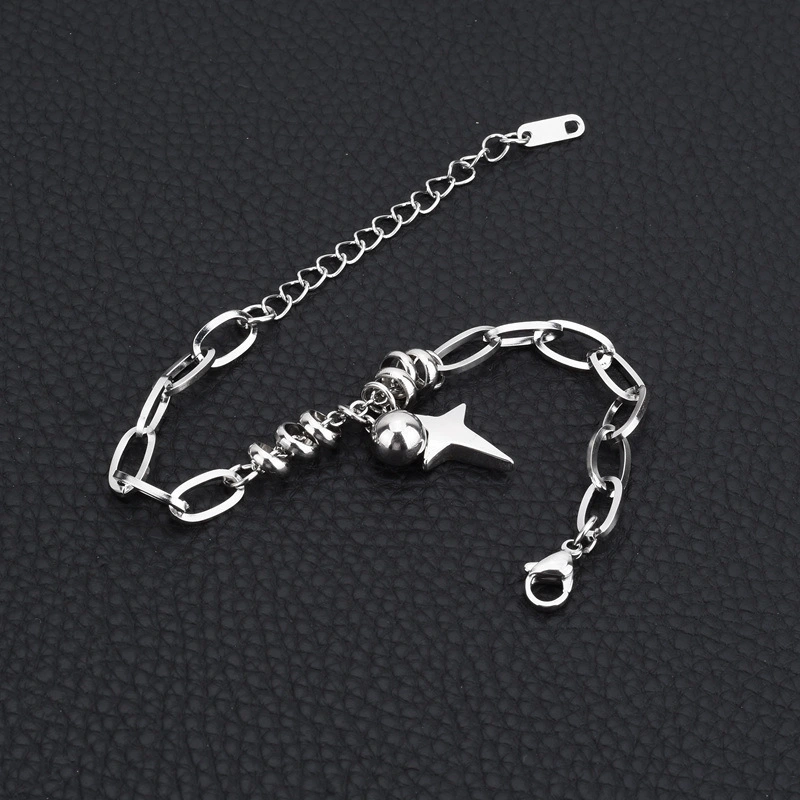 Titanium Steel Bracelet Cross Star Ball Neutral Hand Accessories For Men And Women