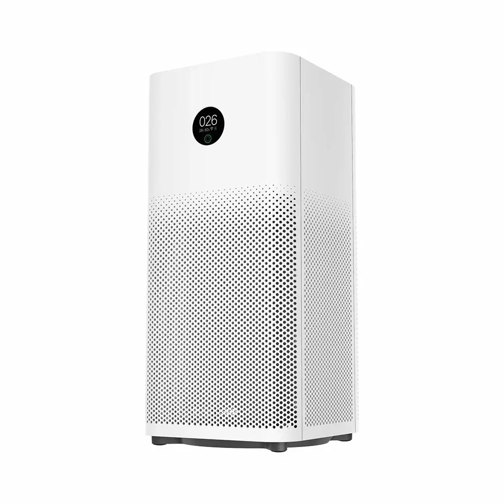 MI HEPA Air Purifier 3H with 3-Layer Integrated 360° Cylindrical Air Filters - Effectively Removes 99.97% Pollutants - Breath Cleaner, Fresher Air with Small Air Purifiers for Home and Offices