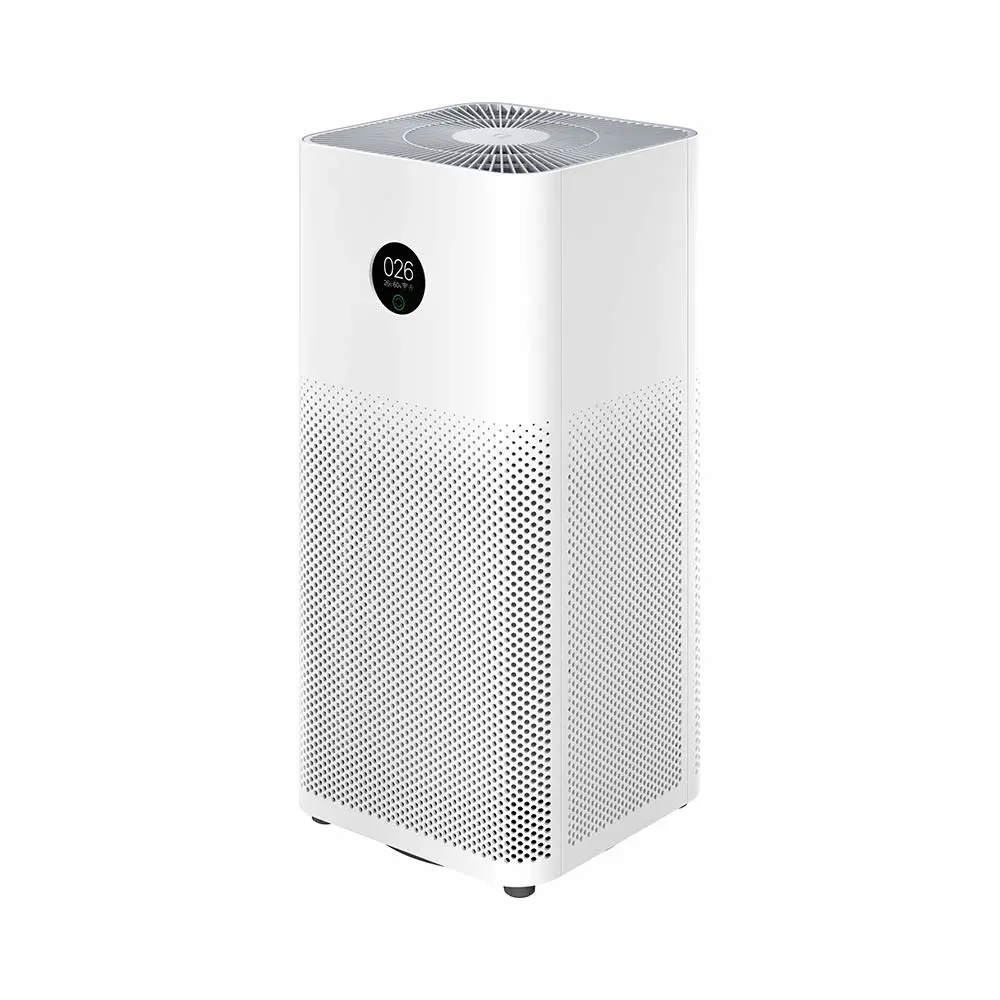MI HEPA Air Purifier 3H with 3-Layer Integrated 360° Cylindrical Air Filters - Effectively Removes 99.97% Pollutants - Breath Cleaner, Fresher Air with Small Air Purifiers for Home and Offices