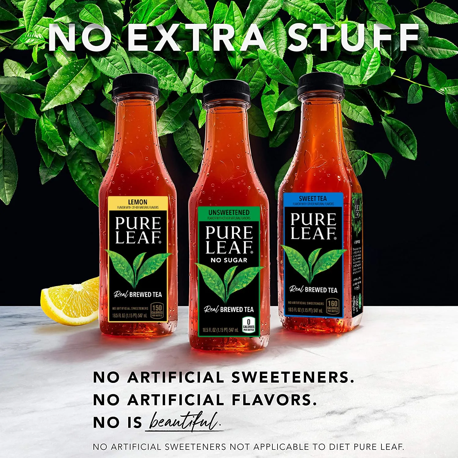 Pure Leaf Iced Tea, Sweet Tea, Real Brewed Tea, 18.5 Fl Oz Bottles (Pack of 12)