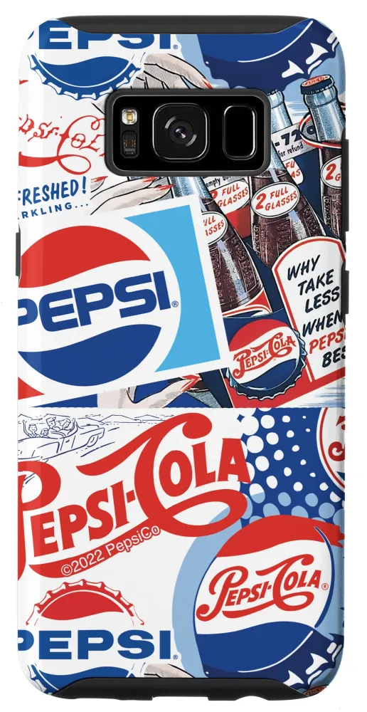 Galaxy S8 Pepsi Nostalgic Pattern Case