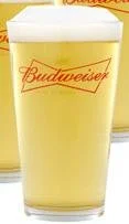 Budweiser Crown Logo 16 Oz. Beer Glass (Set of 2 Ea.)