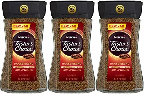 Nescafe Taster's Choice House Blend (light-medium) Instant Coffee Net Wt 12 Oz( 3 Pack)