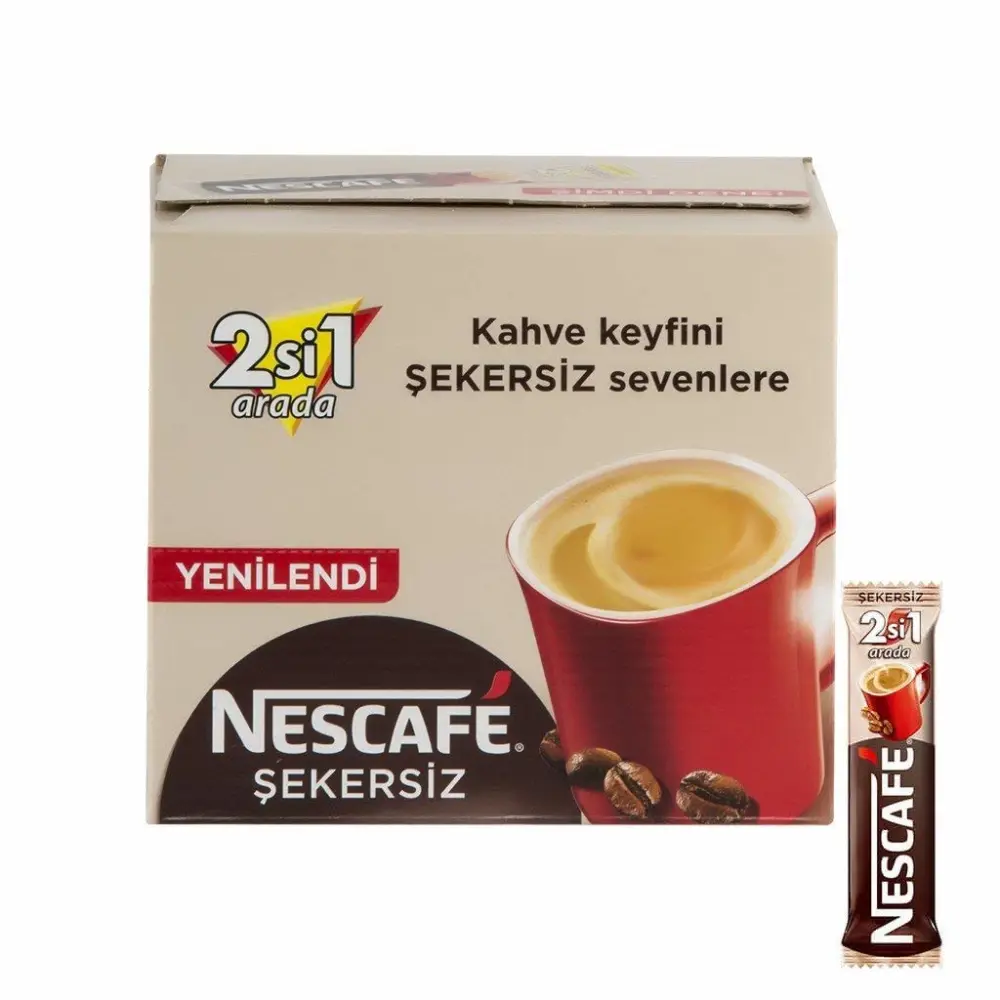 Nescafe 2 in 1 unsweetened 48 sticks