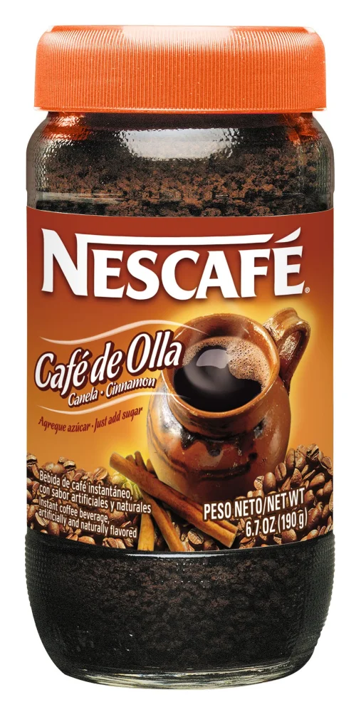 Nescafe Cafe De Olla Instant Coffee, Cinnamon, 6.7-Ounce Jars (Pack of 3)