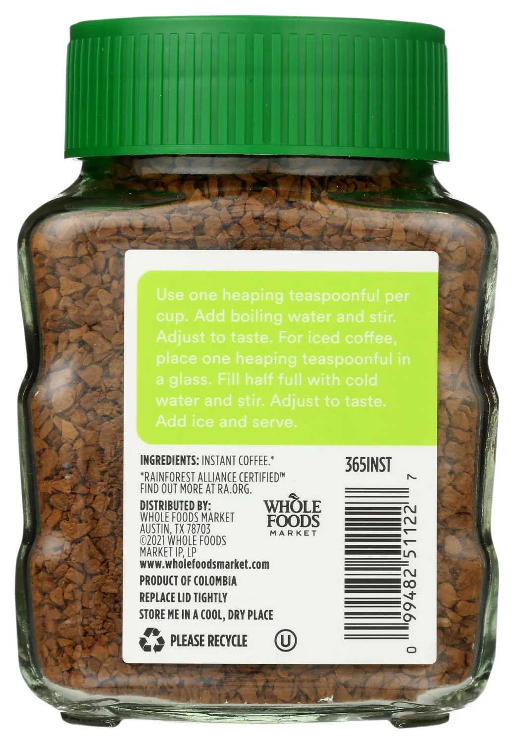 365 by Whole Foods Market, Decaf Instant Coffee, 3.5 Ounce