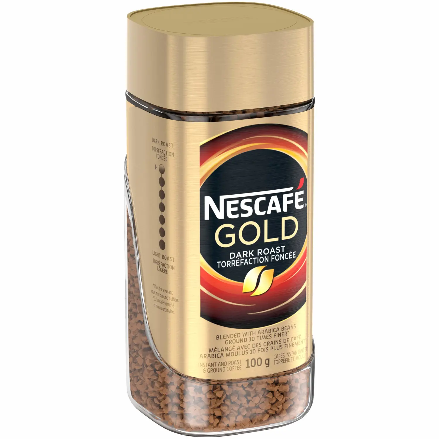 NESCAFÉ Gold Dark Roast Instant And Roast & Ground Coffee, 100 g Jar {Imported from Canada}