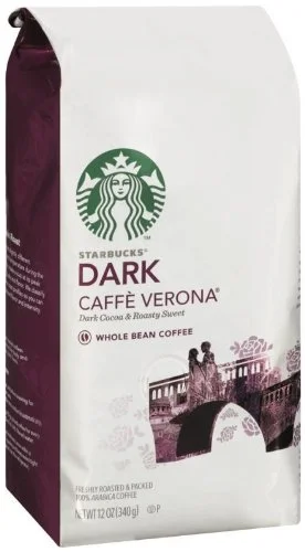 Starbucks Caffe Verona Whole Bean Coffee,12 Ounce (Pack of 3)