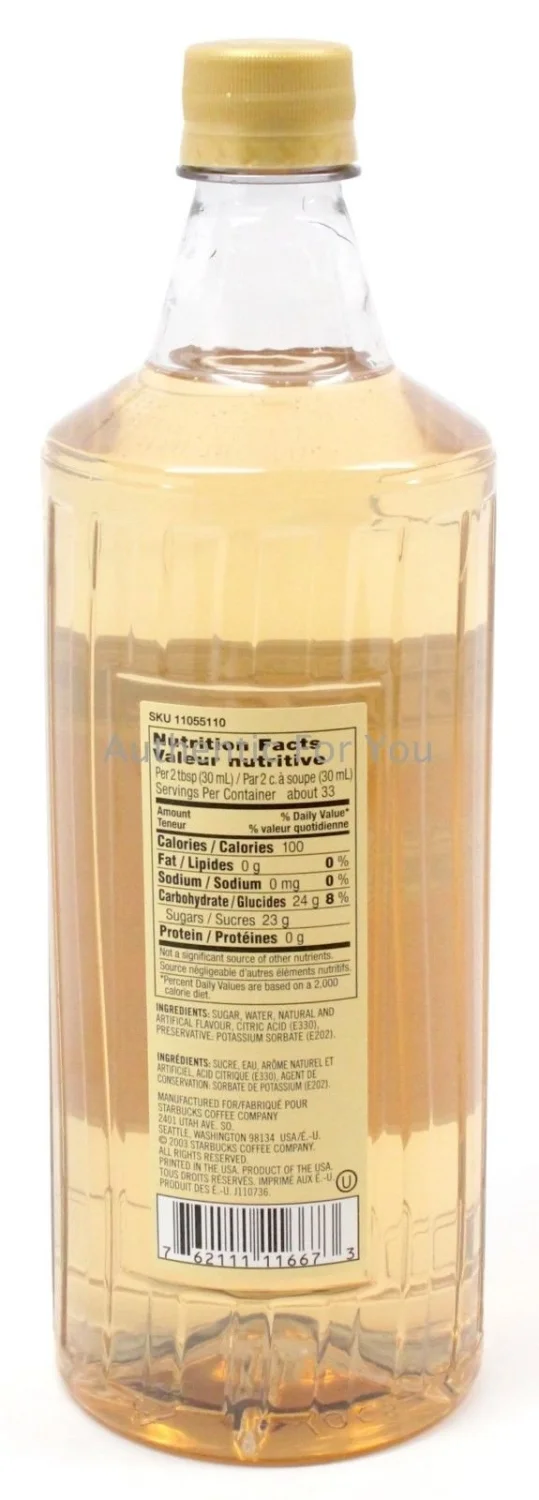 Starbucks Cinnamon Dolce Syrup (1-L.)