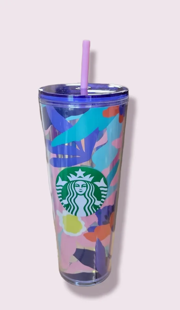 Starbucks Company Summer 2021 Collection - Cold Cup with Lid and Straw, Venti, 24oz