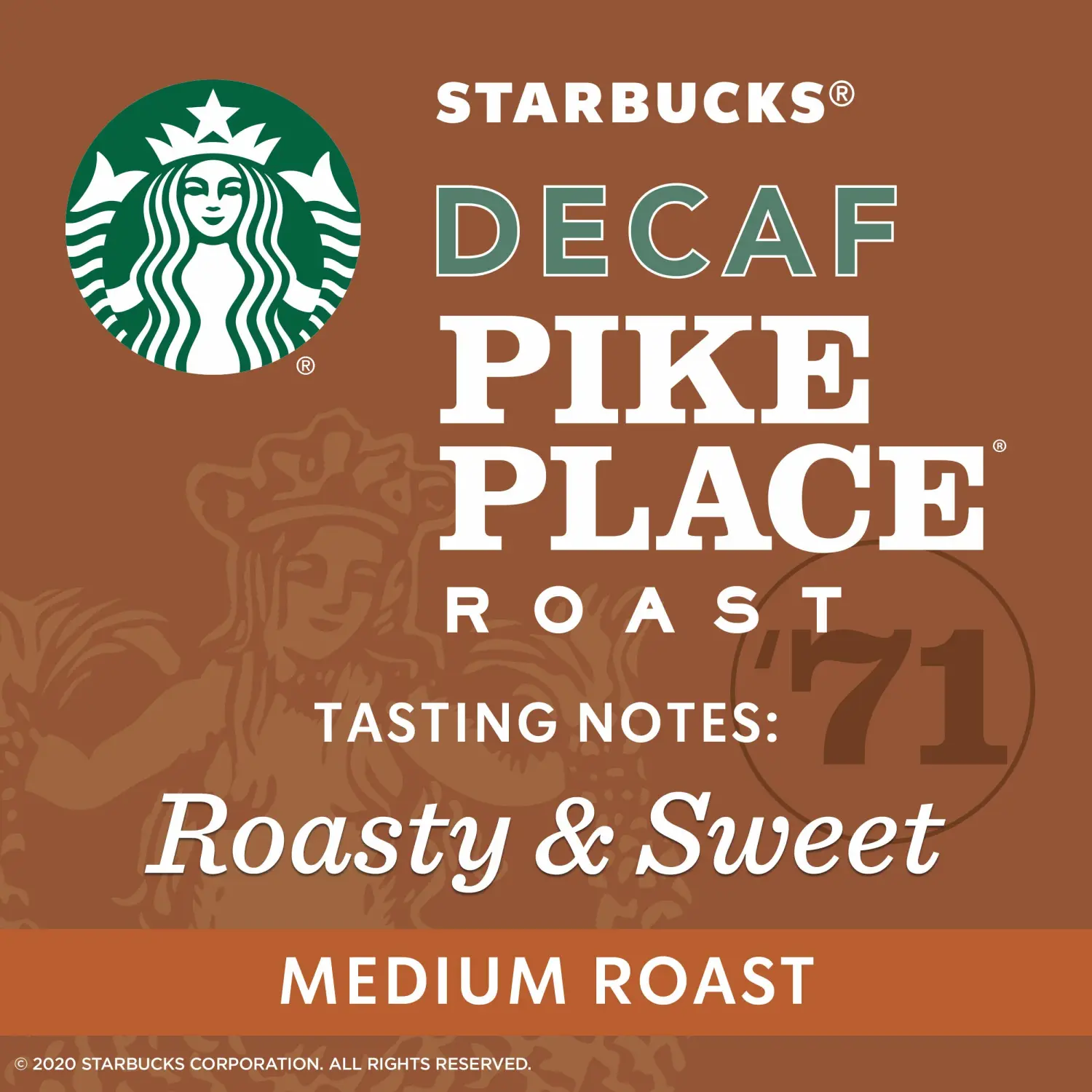 Starbucks Decaf K-Cup Coffee Pods — Pike Place Roast for Keurig Brewers — 1 box (24 pods)