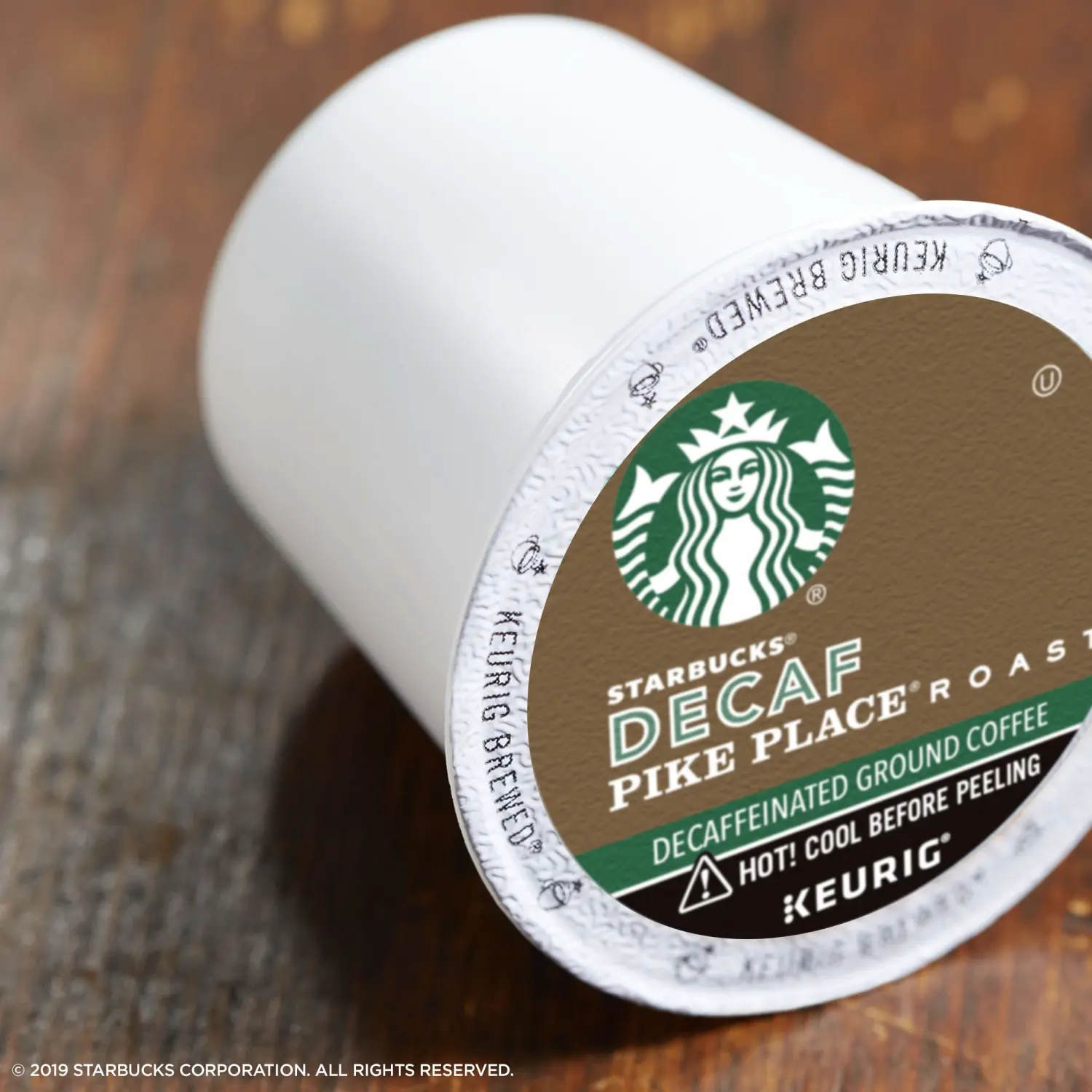 Starbucks Decaf K-Cup Coffee Pods — Pike Place Roast for Keurig Brewers — 1 box (24 pods)