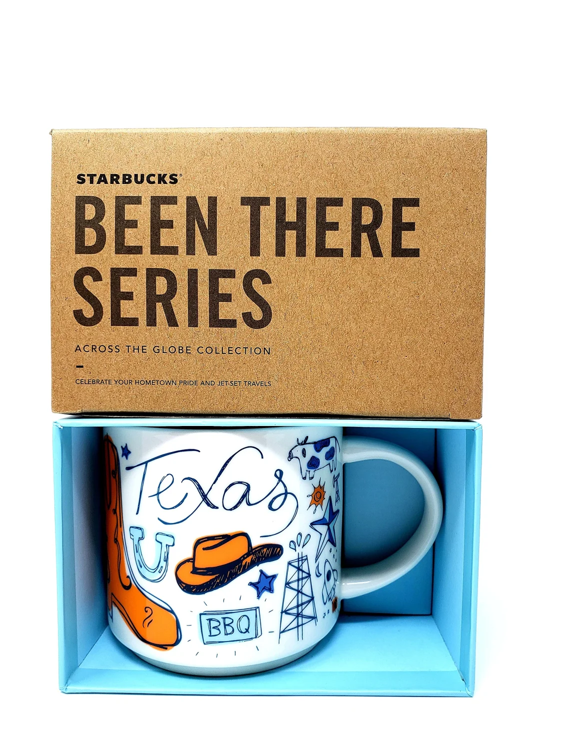 Starbucks Texas Coffee Mug, Been There Series Across The Globe Collection, 14 Ounces