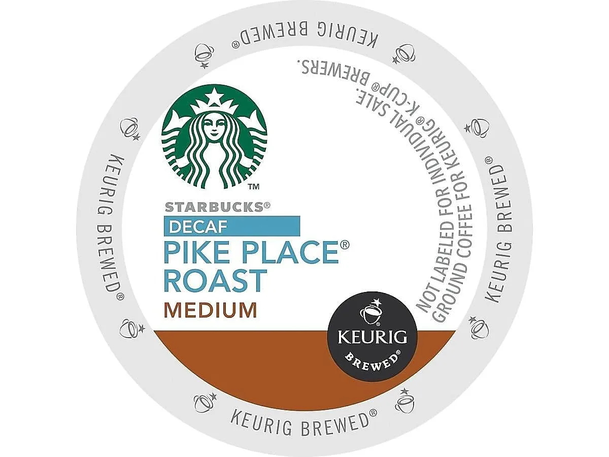 Starbucks Pike Place Decaf Coffee, Keurig (100684)