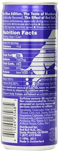 30 Pack - Red Bull Energy Drink - The Blue Edition - 8.4oz.