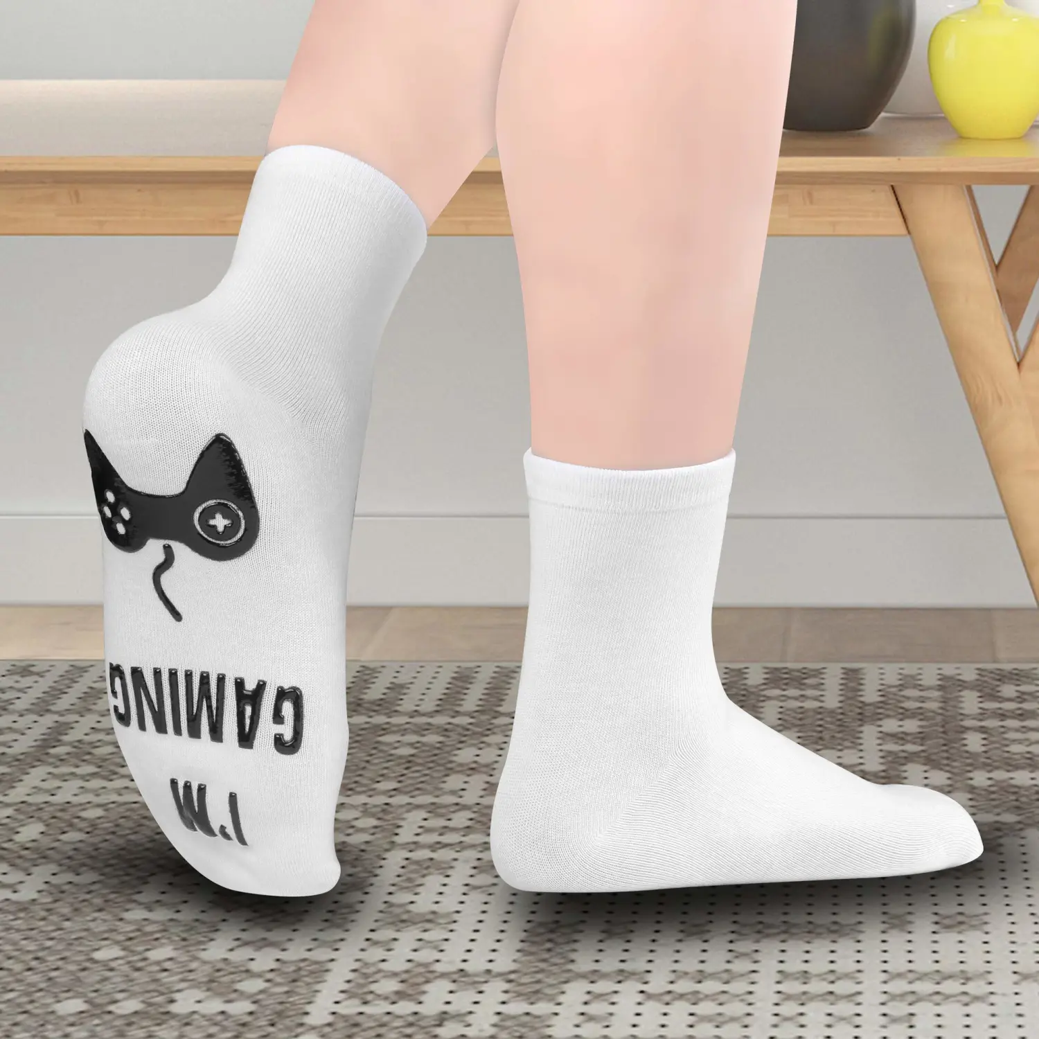 Do Not Disturb I'm Gaming Socks, Mens Gifts for Dad,Funny Socks for Him, Gaming Socks Men Birthday Gift for Teen,Dad,Son