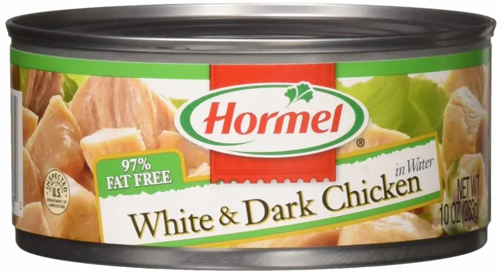 Hormel White & Dark Chicken in Water 95% Fat Free, 10 Ounce, Pack of 12