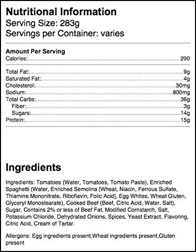 Hormel, ComplEats, Microwave Dinner, 10oz Tray (Pack of 8) (Choose Varieties Below) (Spaghetti with Meat Sauce)