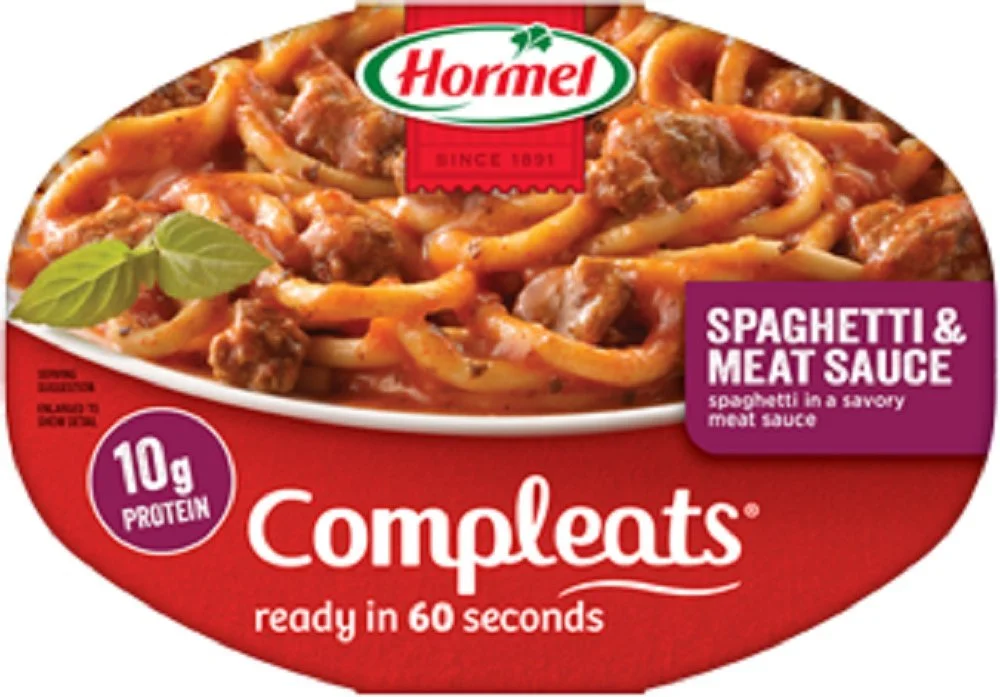 Hormel, ComplEats, Microwave Dinner, 10oz Tray (Pack of 8) (Choose Varieties Below) (Spaghetti with Meat Sauce)