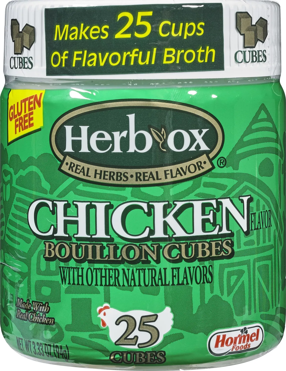 Herb-Ox: Chicken Bouillon 25 Ct Bouillon Cubes, 3.33 Oz