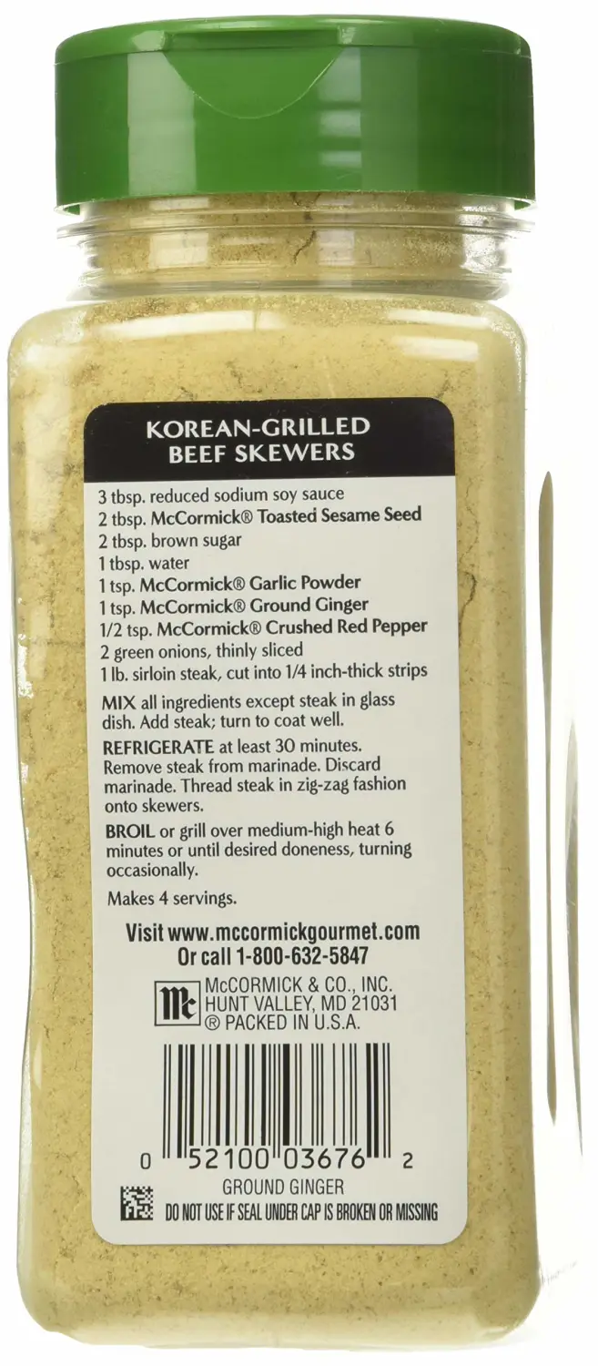 McCormick Gourmet Ground Ginger, 6.5 Ounce