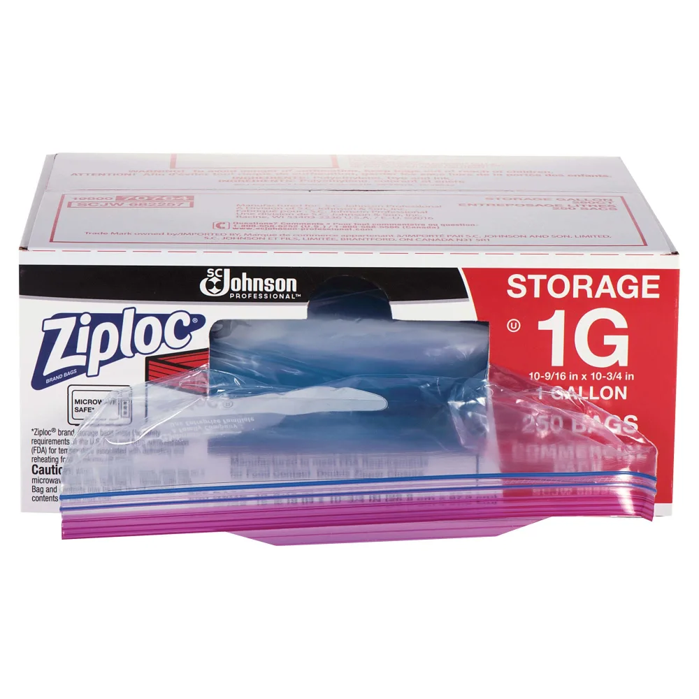 Ziploc® Storage Bags, 1 Gallon, Box Of 250 Bags