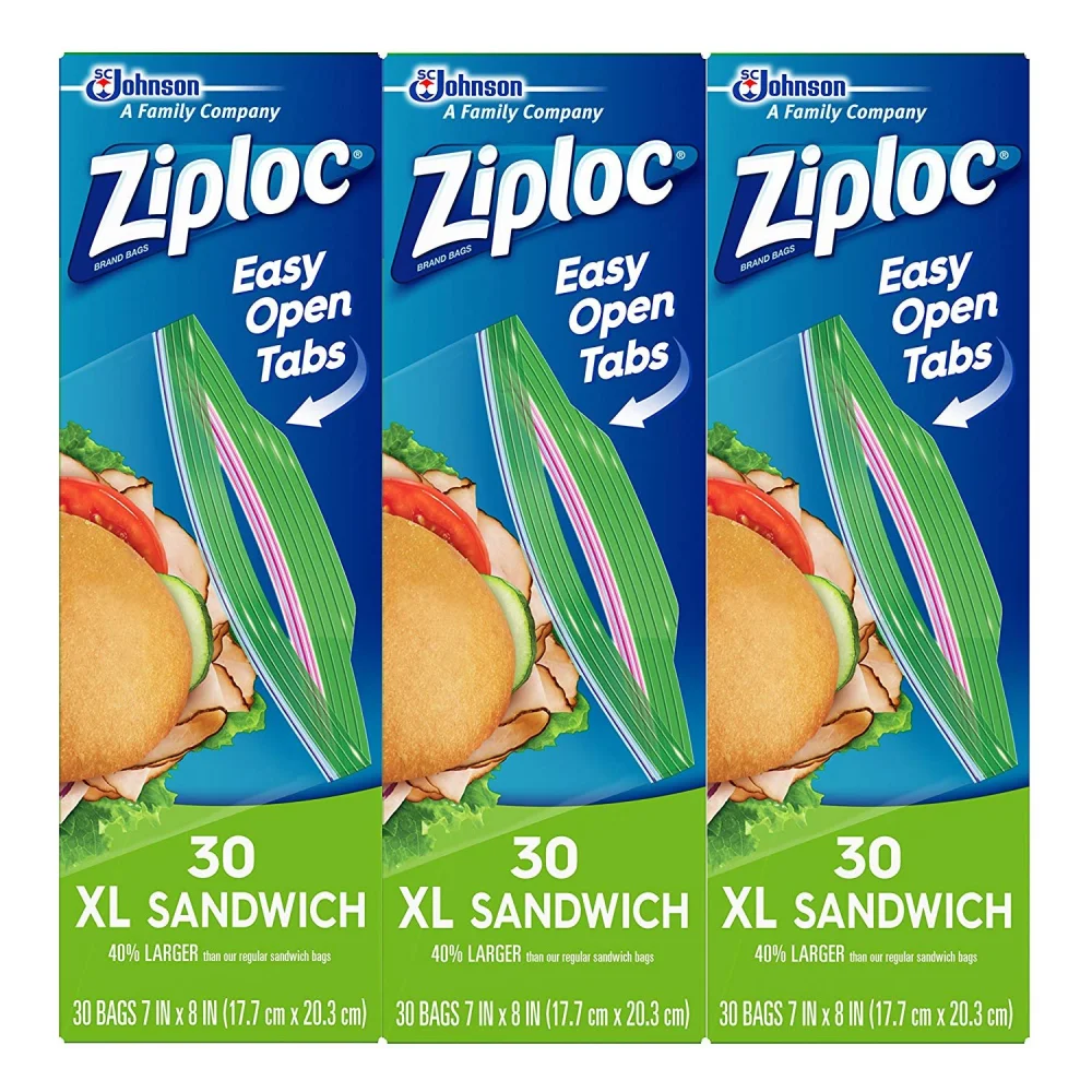 Ziploc Sandwich XL Bags (90Count)