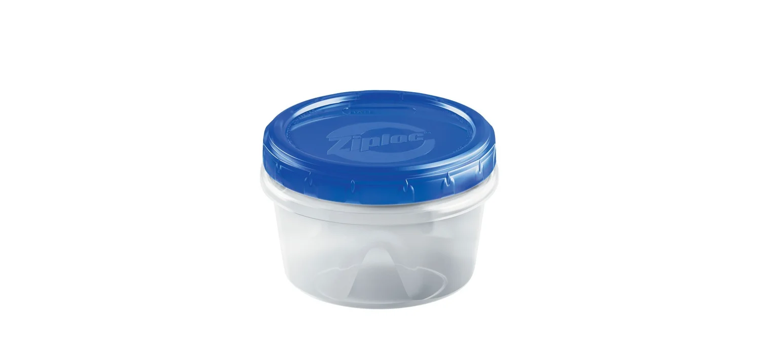 Ziploc Twist 'N Loc Containers, Small 3 Cup (Pack of 6)