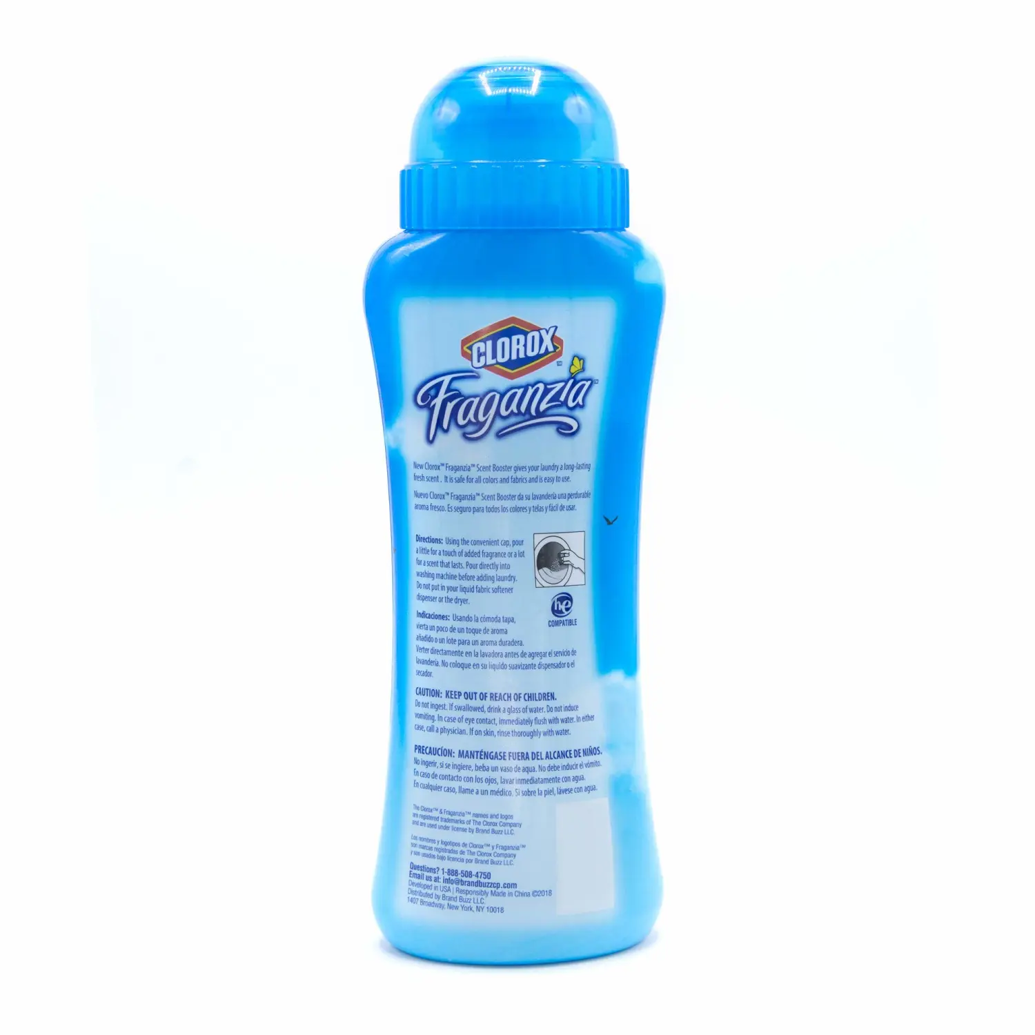 Clorox Fraganzia in-Wash Scent Booster Crystals | Laundry Freshener Beads in Morning Sky Scent for Fresh, Clean, Great Smelling Clothes | 18 Oz Each – 2 Pack