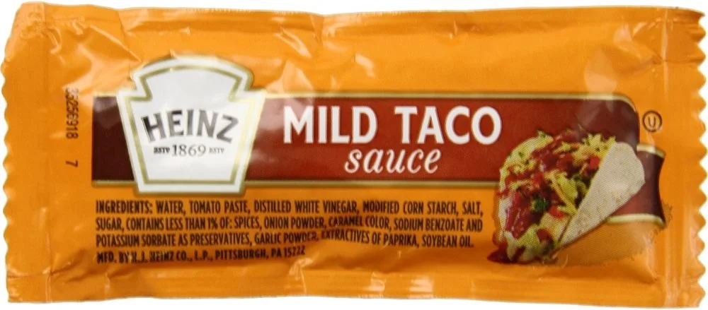 Heinz Taco Sauce Mild, 0.32 oz Single Serve Packet (Pack of 400)